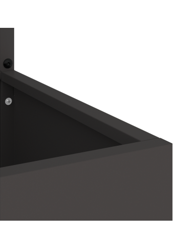 Schermo per privacy in giardino Traforo Nero 50 x 32 x 150 cm