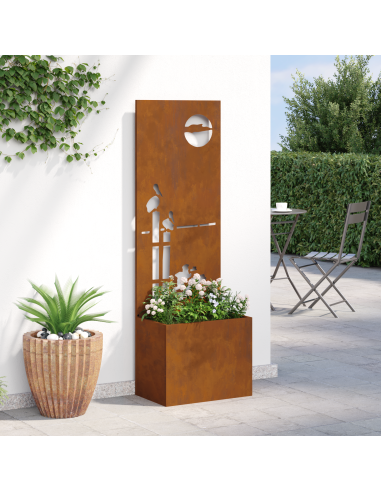 Schermo per privacy in giardino Ruggine 50 x 32 x 150 cm