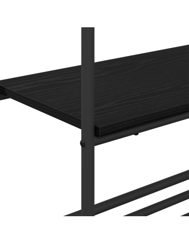 Stendibiancheria Rovere Nero 60 x 30 x 171 cm Legno multistrato