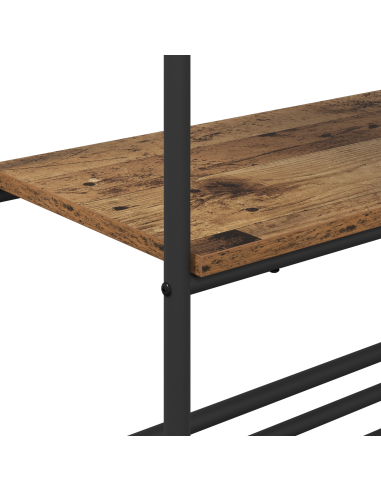 Stendibiancheria con lo scaffale Legno vecchio 60 x 30 x 171 cm