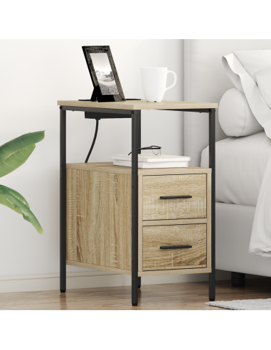 Armadio da Notte con cassetto Rovere Sonoma 30 x 48 x 61 cm