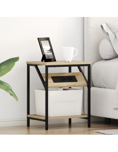 Armadio da Notte 2 pcs Rovere Sonoma 38 x 30 x 48 cm