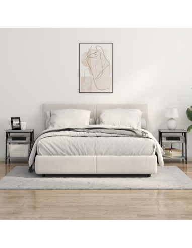 Armadio da Notte Grigio Sonoma 38 x 30 x 48 cm