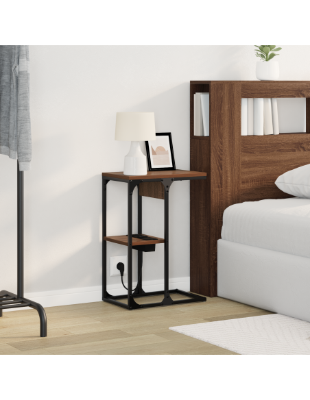 Armadio da Notte Rovere Marrone 41,5 x 26 x 60,5 cm