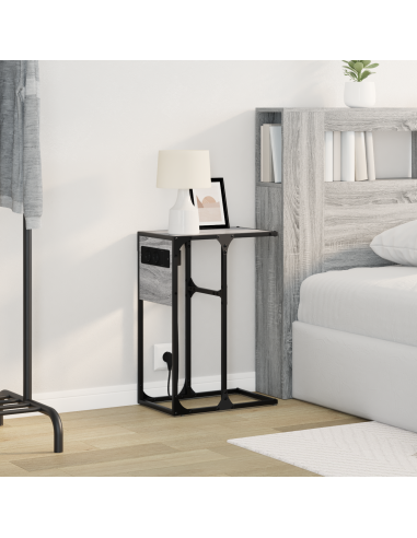 Armadio da Notte Grigio Sonoma 41,5 x 26 x 60,5 cm