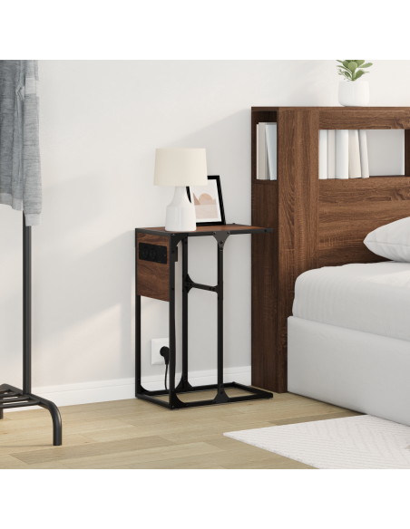 Armadio da Notte Rovere Marrone 41,5 x 26 x 60,5 cm