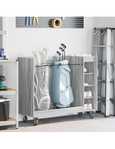 Armadio per Golf con ruota Grigio Sonoma 120 x 45 x 98 cm