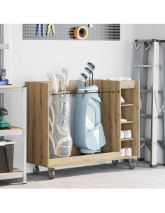 Armadio per Golf con ruota Rovere artigianale 120 x 45 x 98 cm