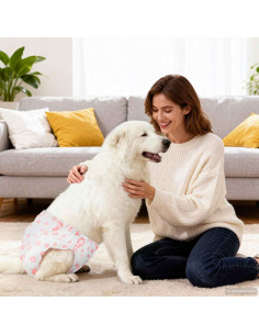 Pannolino usa e getta per cani femmina 30 pcs Bianco XL