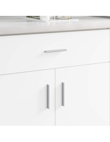 Manico 2 pcs Argento 105.7 x 7.4 x 15.5 mm Alluminio