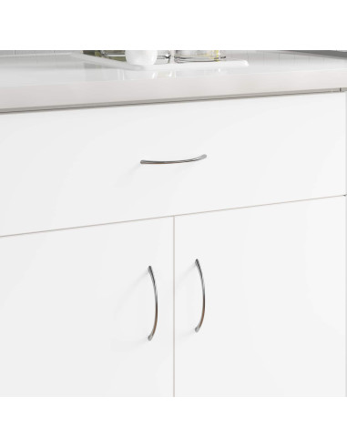 Manico 2 pcs Argento 107 x 3.6 x 23 mm Acciaio inossidabile