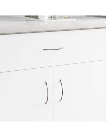 Manico 12 pcs Argento 107 x 3.6 x 23 mm Acciaio inossidabile