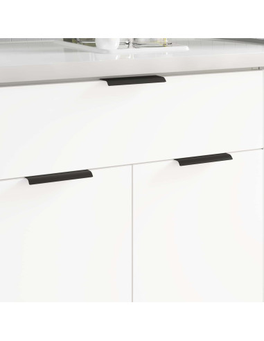 Manico 2 pcs Nero 120 x 39.6 x 17 mm Alluminio