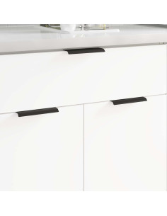 Manico 12 pcs Nero 120 x 39.6 x 17 mm Alluminio