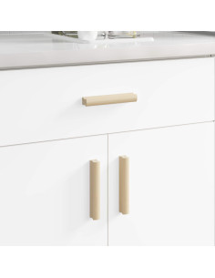 Maniglia Dritta 2 pcs Colore Legno Naturale 130 x 25 x 30 mm