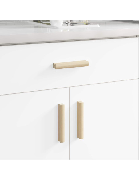 Maniglia Dritta 2 pcs Colore Legno Naturale 130 x 25 x 30 mm
