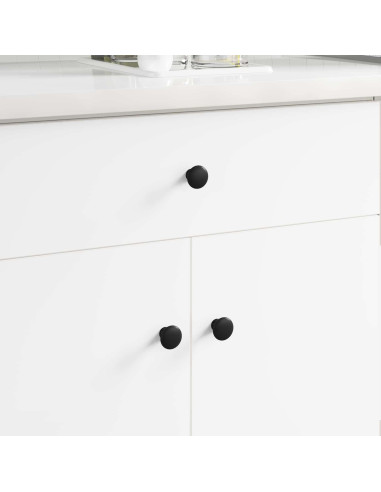 Manico 2 pcs Nero Ø30 mm Alluminio