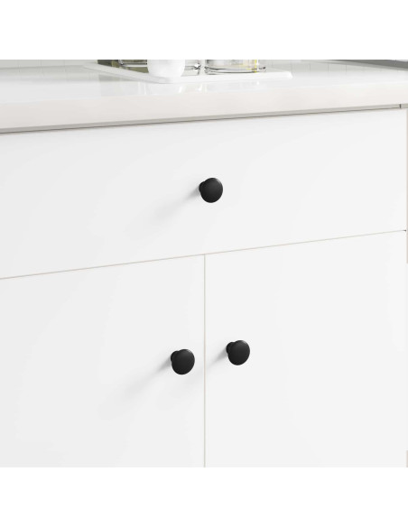 Manico 2 pcs Nero Ø30 mm Alluminio