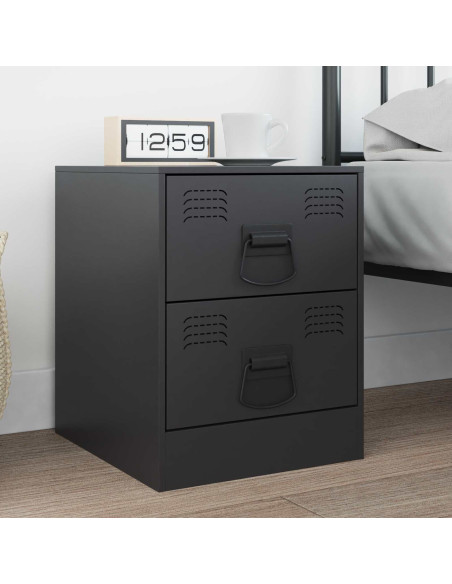 Maniglie per Armadi 2 pcs Nero 85 x 45 mm Metallo