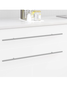 Maniglia per Armadio 2 pcs Argento 700mm Acciaio inossidabile