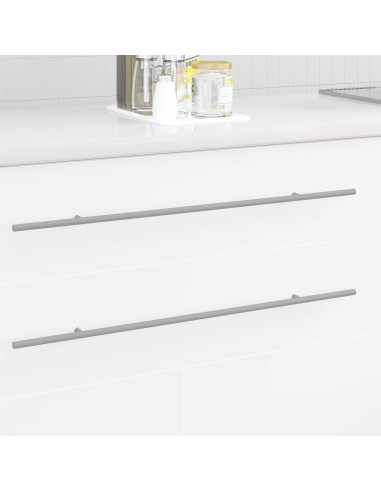 Maniglia per Armadio 2 pcs Argento 700mm Acciaio inossidabile