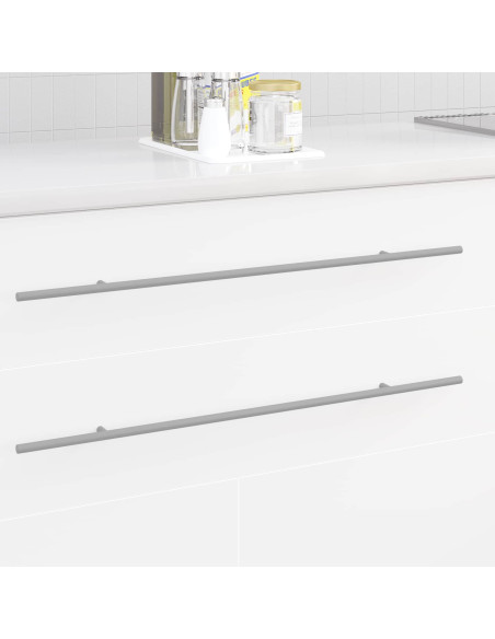 Maniglia per Armadio 2 pcs Argento 700mm Acciaio inossidabile
