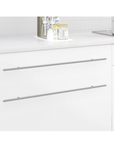 Maniglia per Armadio 2 pcs Argento 800 mm Acciaio inossidabile
