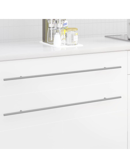 Maniglia per Armadio 12 pcs Argento 800 mm Acciaio inossidabile