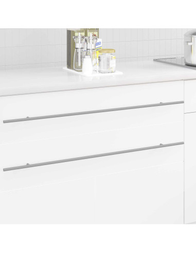 Maniglia per Armadio 2 pcs Argento 900 mm Acciaio inossidabile
