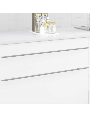 Maniglia per Armadio 12 pcs Argento 900 mm Acciaio inossidabile