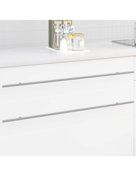 Maniglia per Armadio 12 pcs Argento 900 mm Acciaio inossidabile