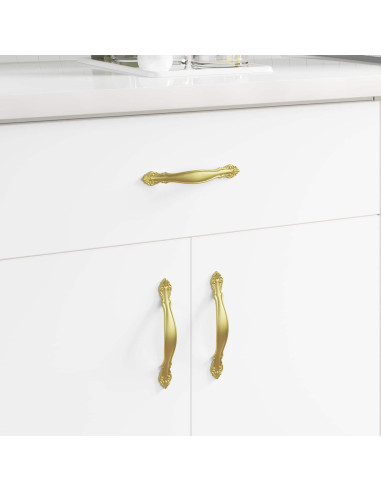 Manico 12 pcs Oro 143 x 19,2 x 20 mm Lega di Zinco