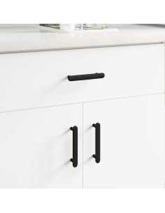 Maniglia per Armadio 474 pcs Nero 121 x 16.6 x 28.3 mm Ferro