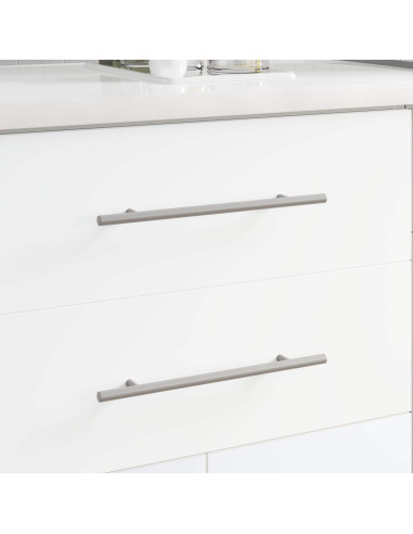 Maniglia per Armadio 2 pcs Argento 300 mm Acciaio inossidabile