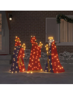 Illuminazione Natalizia dei 3 Magi 3 pcs Bianco caldo 105 cm