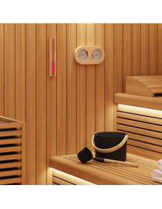 Set di Accessori per Sauna 4 pcs Nero