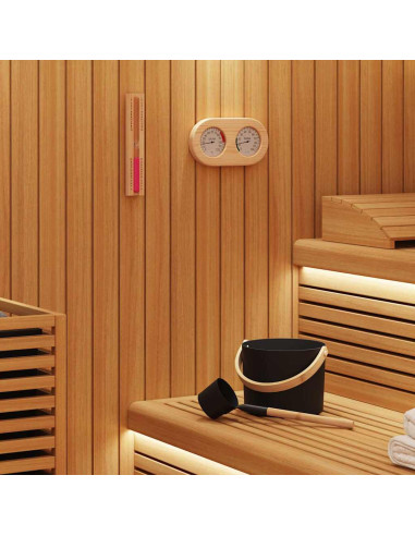 Set di Accessori per Sauna 4 pcs Nero