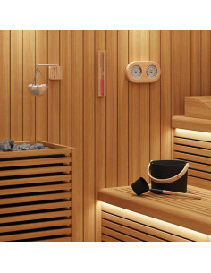 Set di Accessori per Sauna 5 pcs Nero