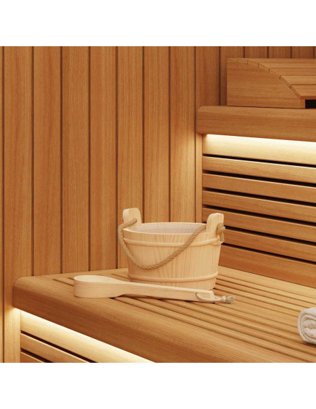 Secchio per Sauna 2 pcs Marrone