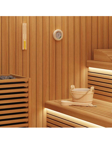 Set di Accessori per Sauna 4 pcs Marrone
