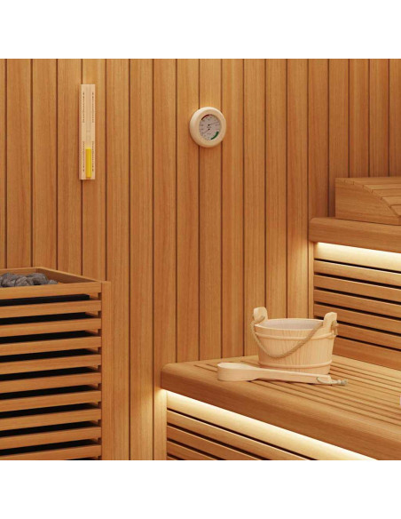 Set di Accessori per Sauna 4 pcs Marrone