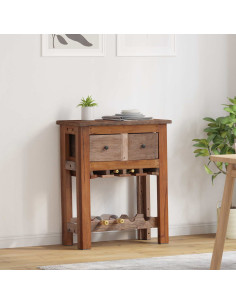 Armadietto Marrone 60 x 30 x 70 cm Legno Recuperato Massello