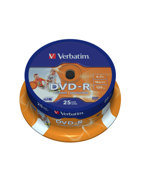 Verbatim 43538 DVD vergine 4,7 GB DVD-R 25 pz
