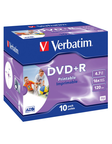 Verbatim 43508 DVD vergine 4,7 GB DVD+R 10 pz