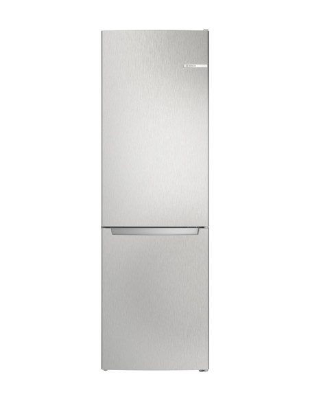 Bosch Serie 2 KGN36NLEA Frigorifero Combinato da libera installazione 186 x 60 cm Metal look Classe E
