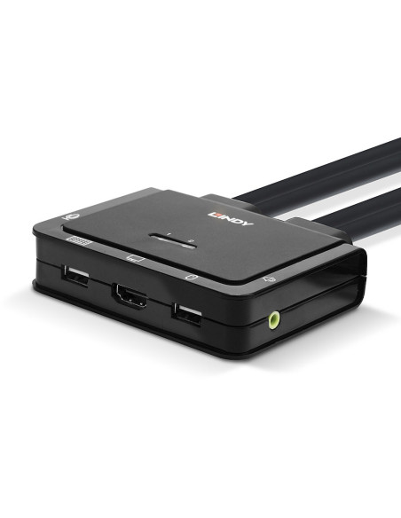 Lindy 42347 switch per keyboard-video-mouse (kvm) Nero