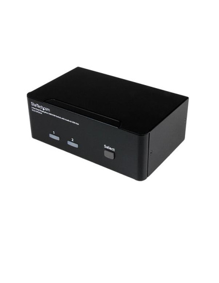 StarTech.com Switch KVM USB doppio DisplayPort 2 porte con audio e hub USB 2.0