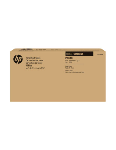 Samsung Confezione da 2 cartucce toner originali HP CLT-P404B (nero)