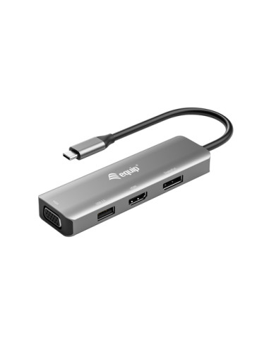 Equip Adattatore da USB-C a HDMI/DisplayPort/VGA/USB