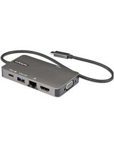 StarTech.com Adattatore multiporta USB-C a HDMI 4K 30 Hz o VGA 1080p - Convertitore USB C con HUB USB a 3 porte e 100W Power Del